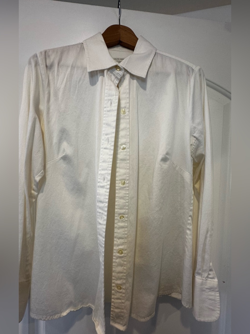 Banana Republic Women's white Button-Down Shirt